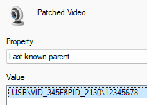 VID, PID, Seriennummer