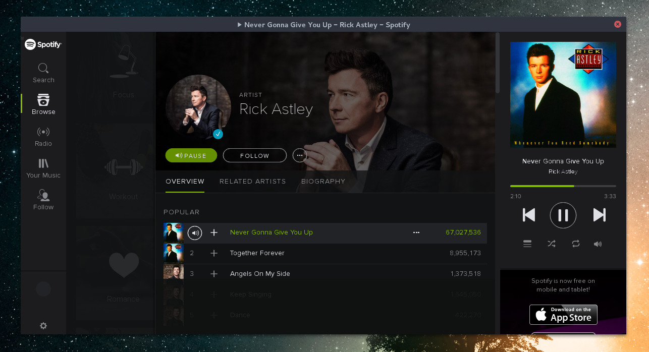 Spotify auf Linux mit einem guten Geschmack der Musik