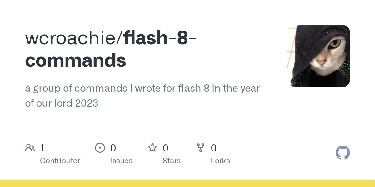flash 8 commands