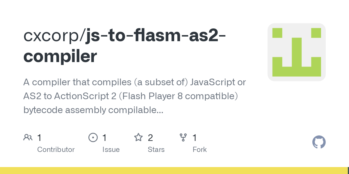 js to flasm as2 compiler