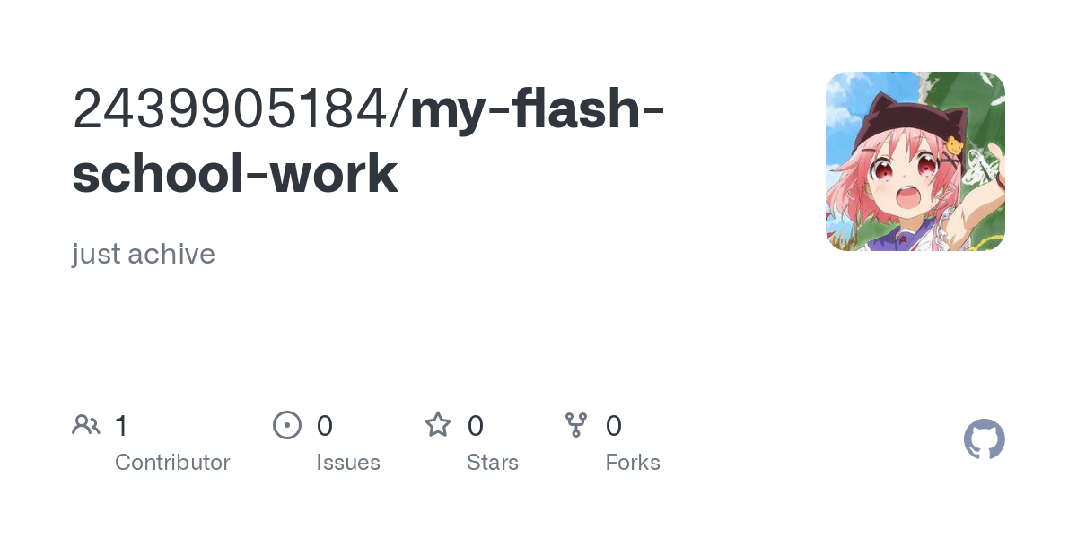 my flash school work