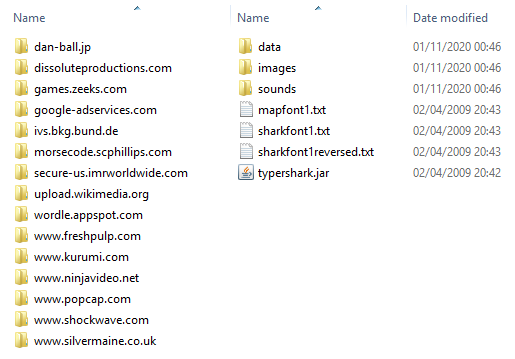 网站目录结构由Web Cache Exporter创建。