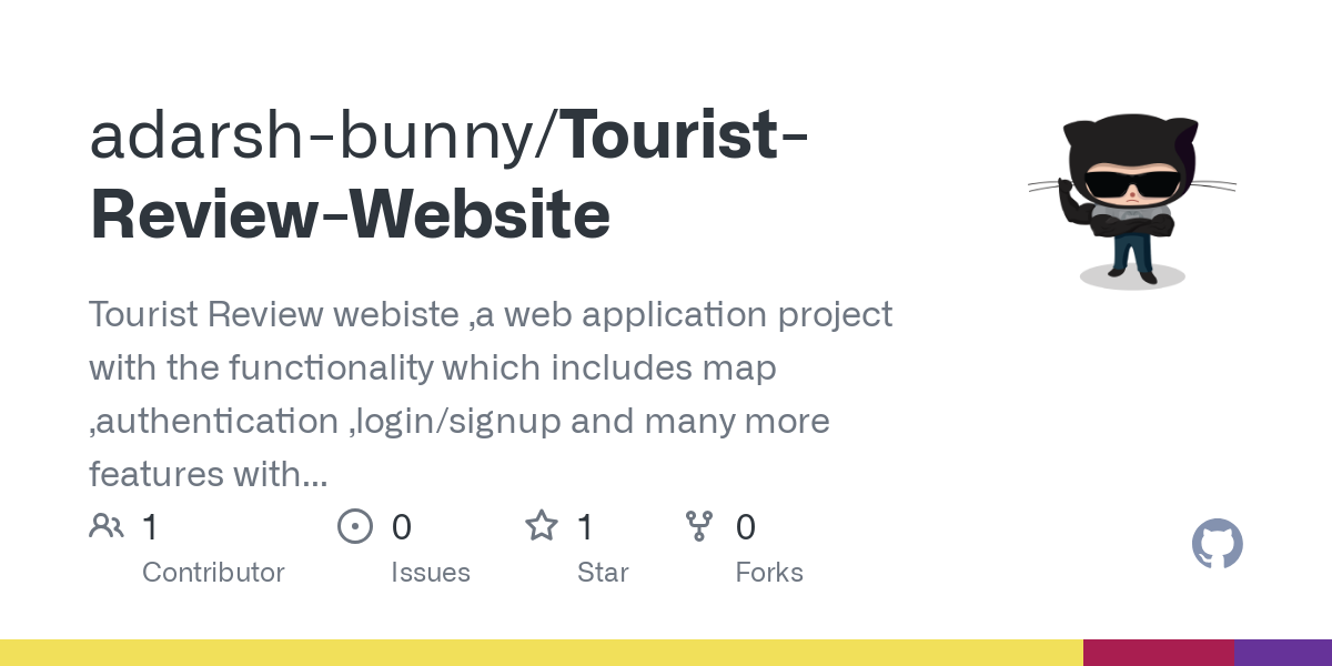 Tourist Review Website