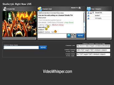 PHP Live -Streaming -Webcam