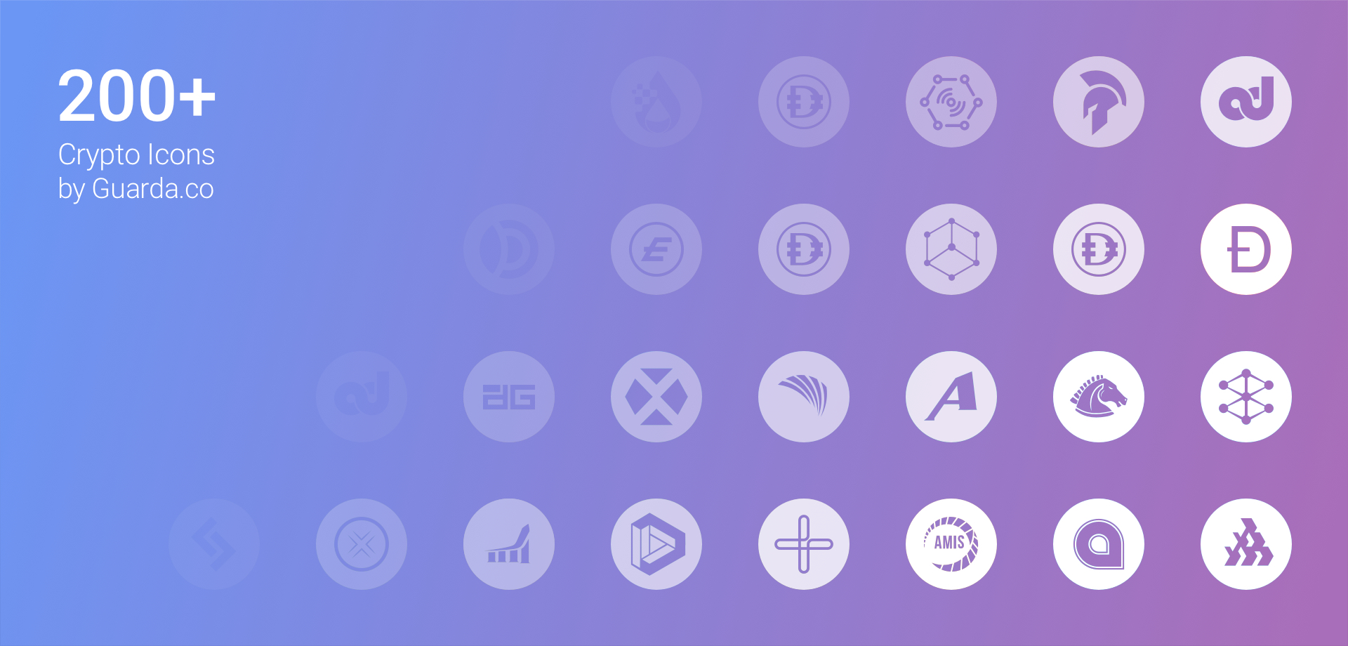 瓜達加密圖標 Guarda crypto icons