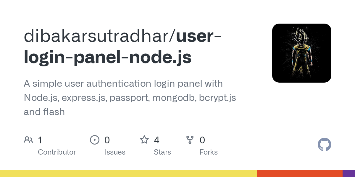 user login panel node.js