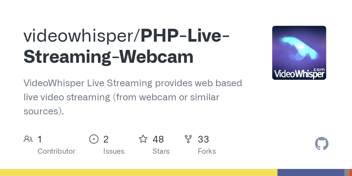 PHP Live Streaming Webcam