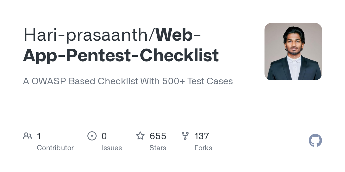 Web App Pentest Checklist