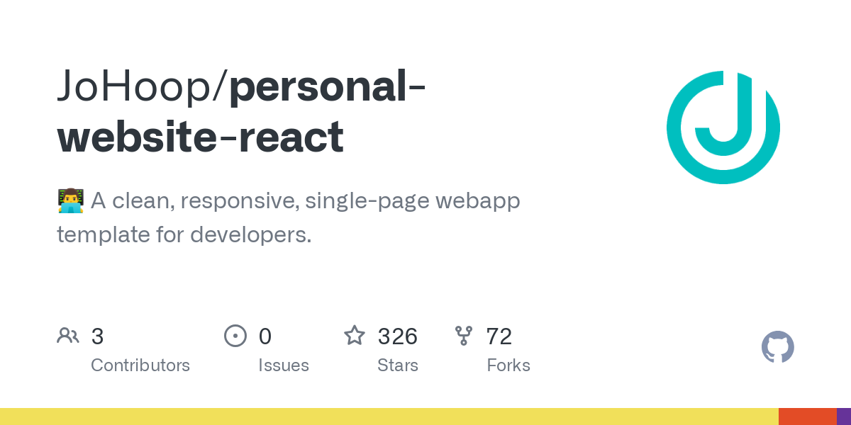 personal website react