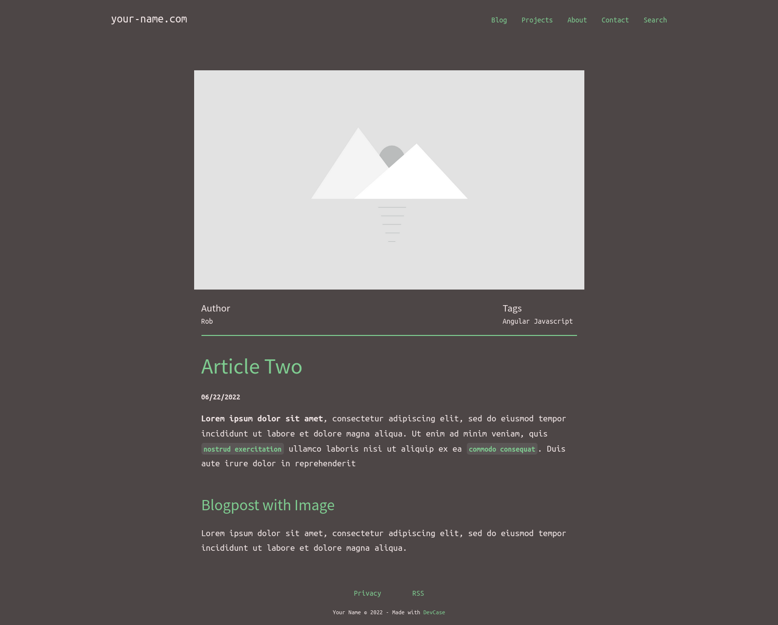 帶有圖像的帖子 - 示例