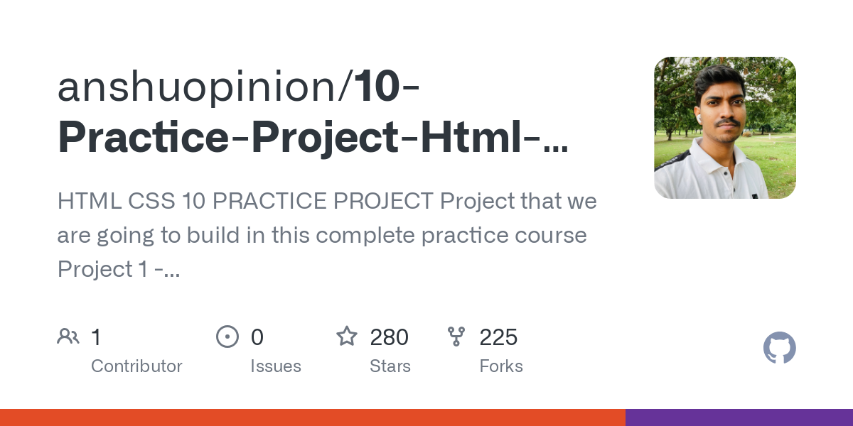 10 Practice Project Html CSS