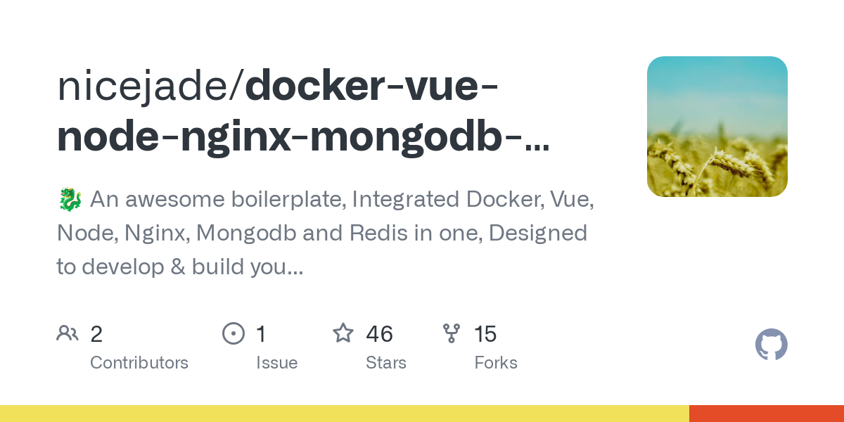 docker vue node nginx mongodb redis