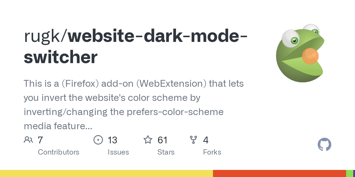 website dark mode switcher