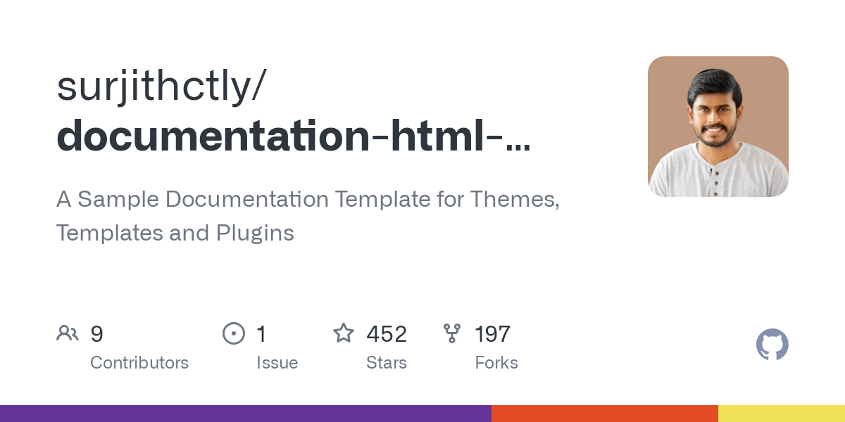 documentation html template