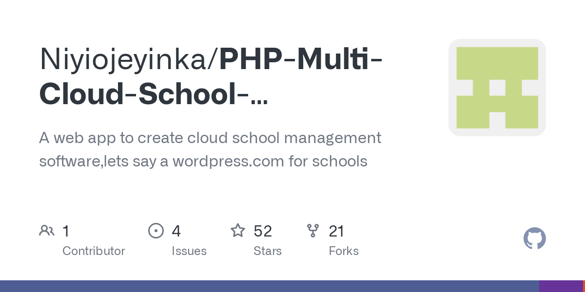 PHP Multi Cloud School Management