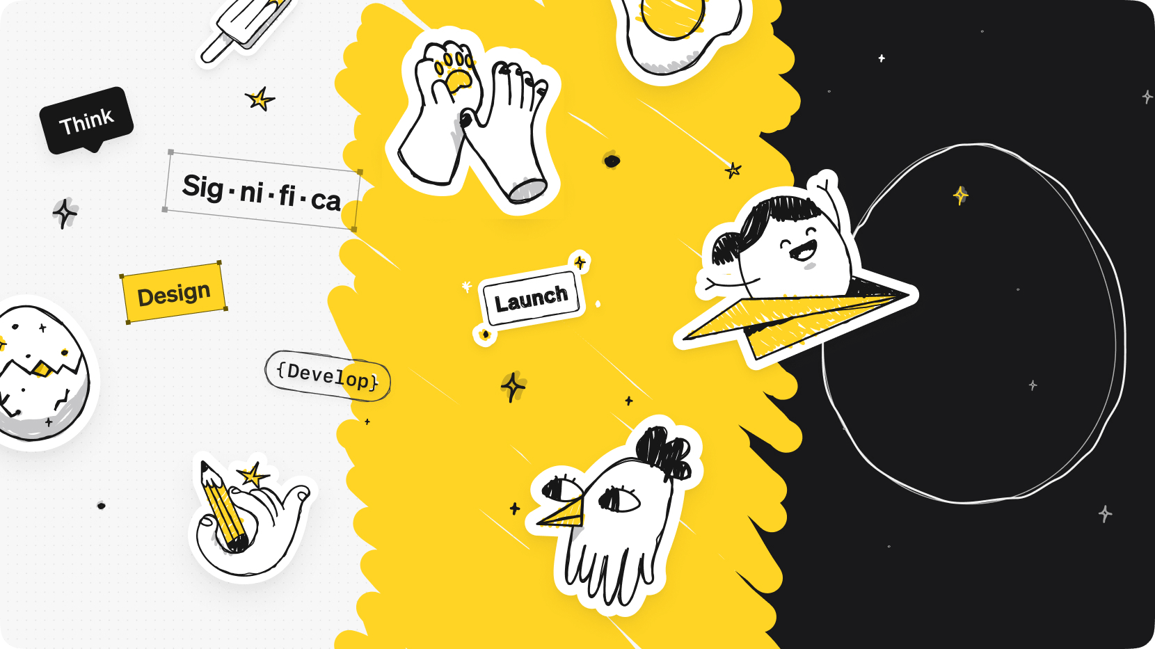 帶有顯著插圖的Readme Banner