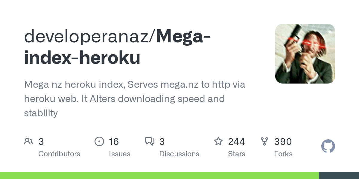 Mega index heroku