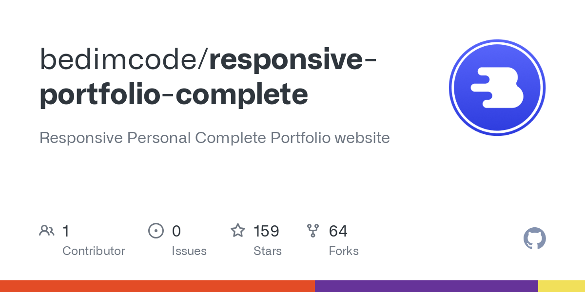 responsive portfolio complete