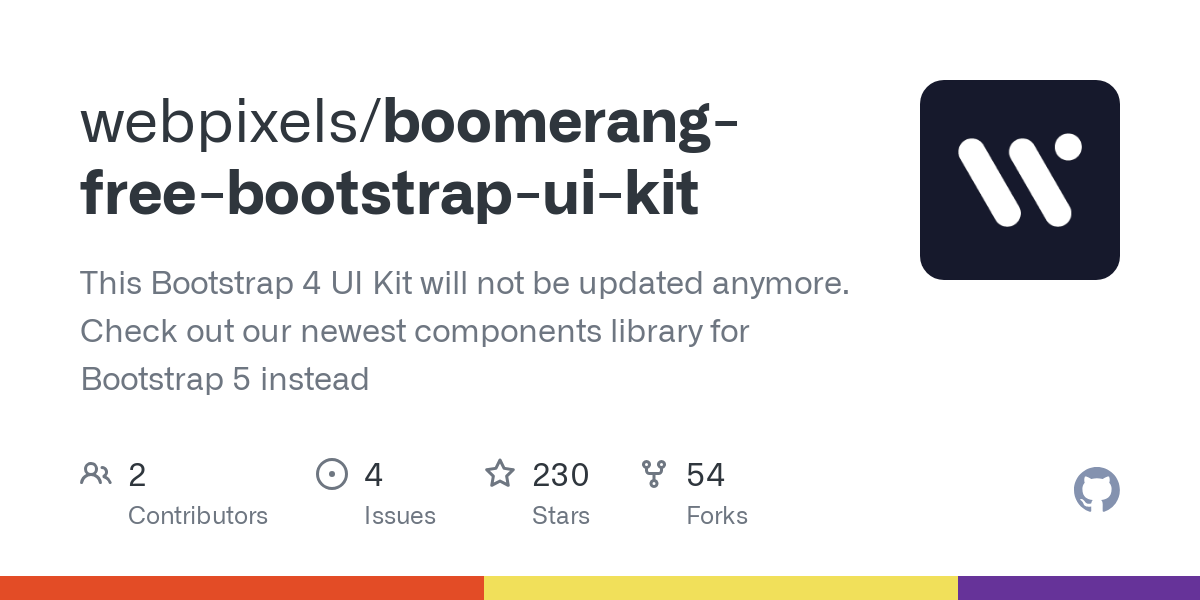boomerang free bootstrap ui kit