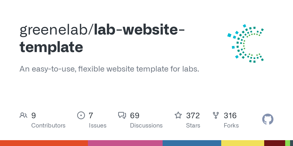 lab website template