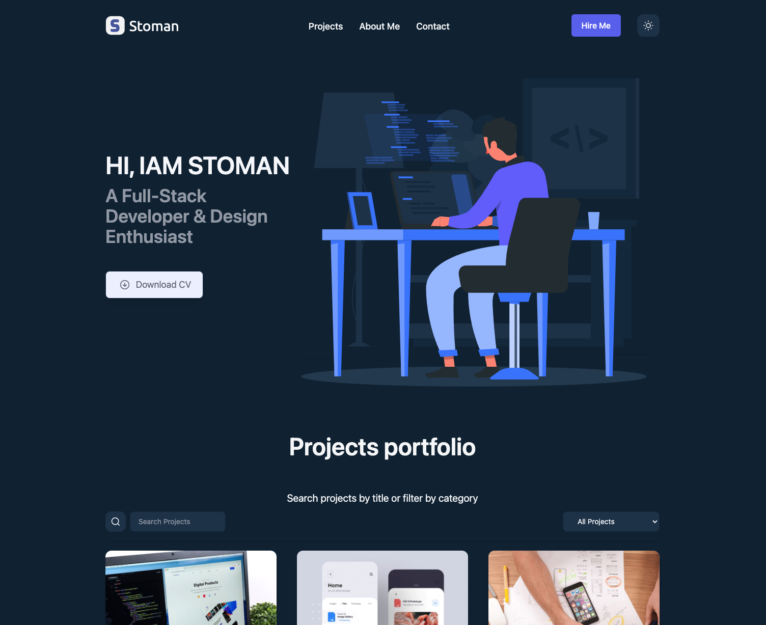 React-Tailwindcss-Portfolio