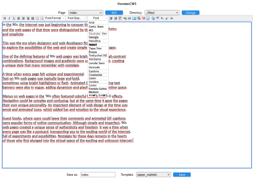 這就是CMS的樣子