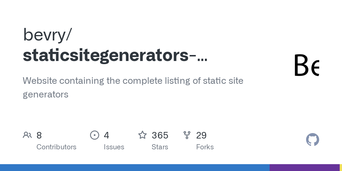 staticsitegenerators website