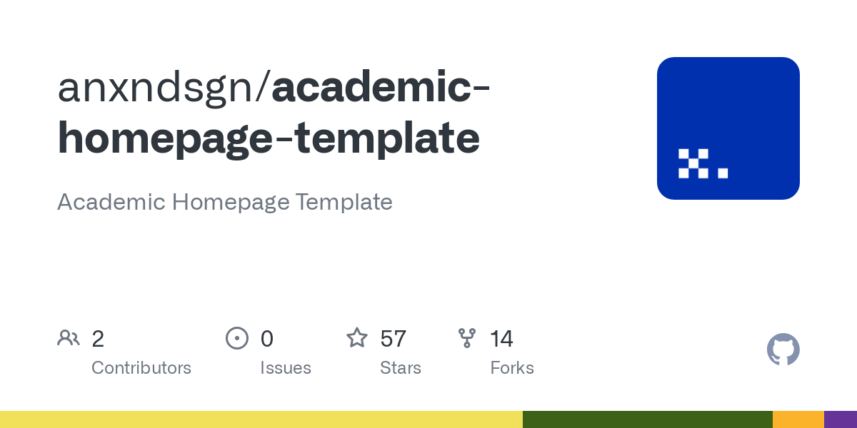 academic homepage template