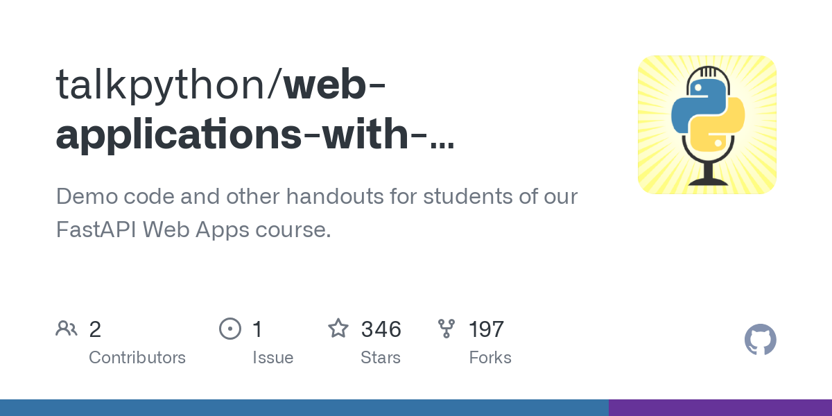 web applications with fastapi course