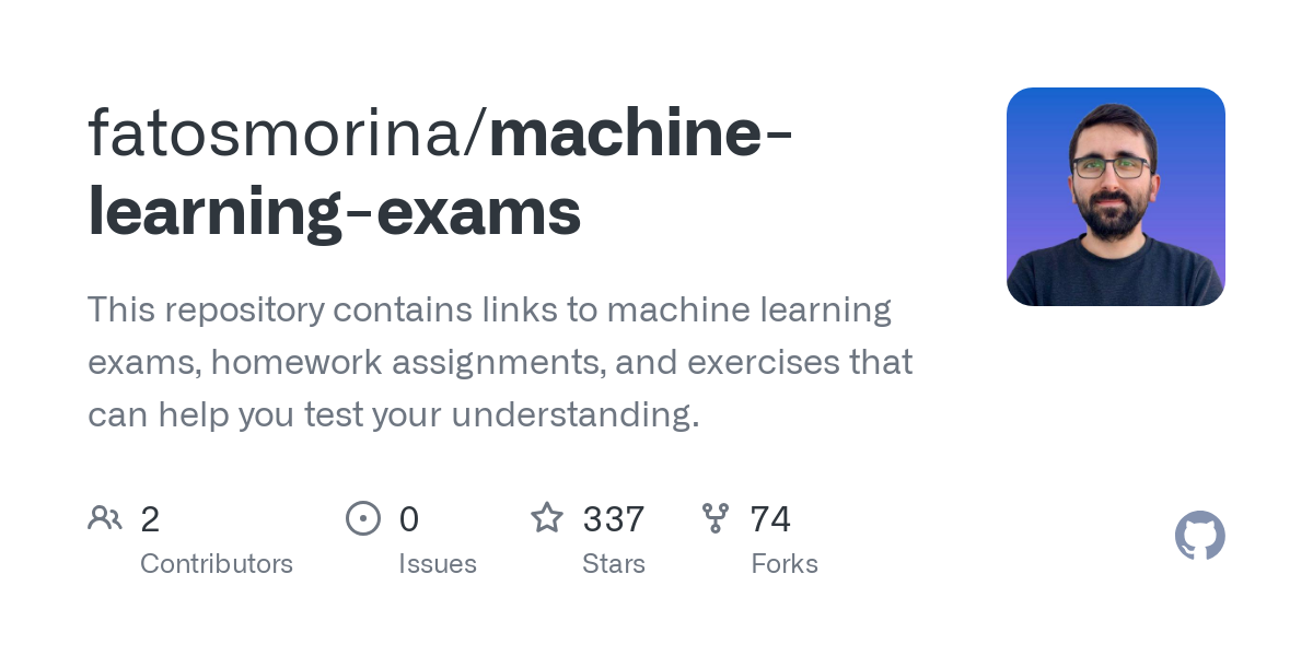 machine learning exams