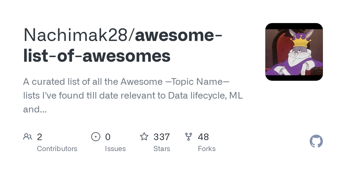 awesome list of awesomes