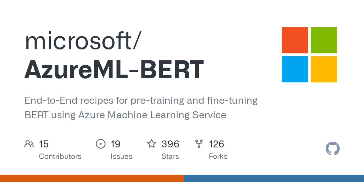 AzureML BERT