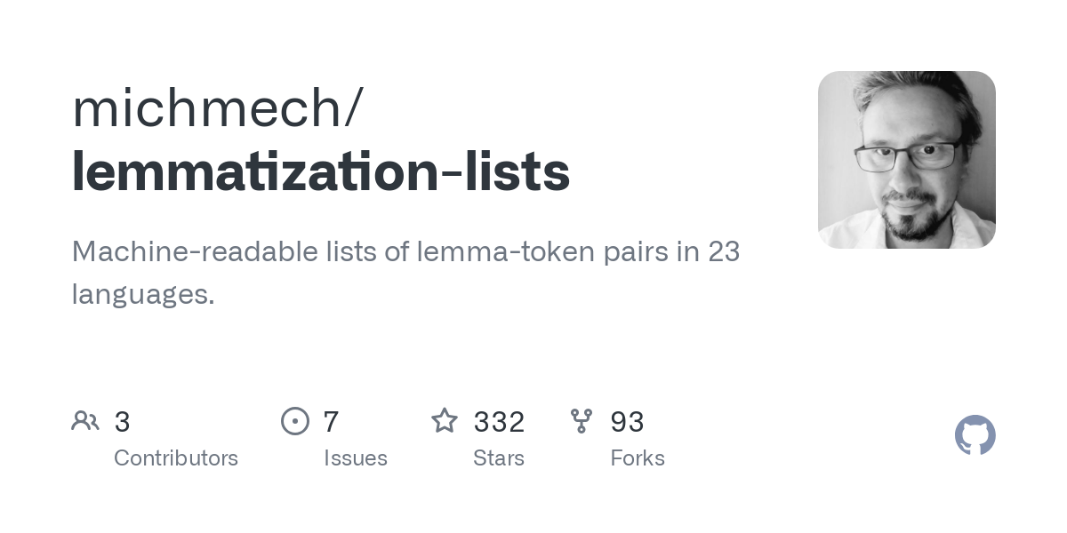 lemmatization lists