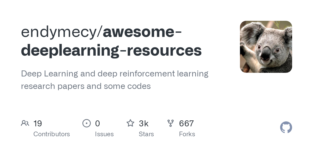 awesome deeplearning resources