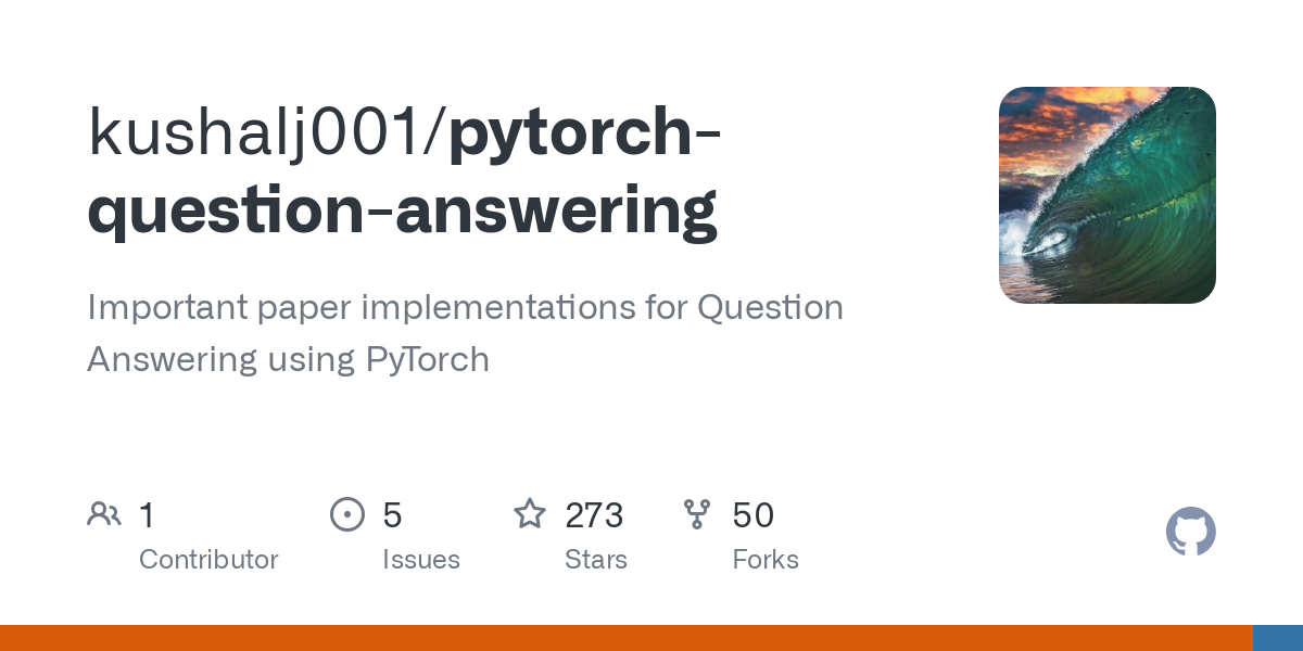 pytorch question answering