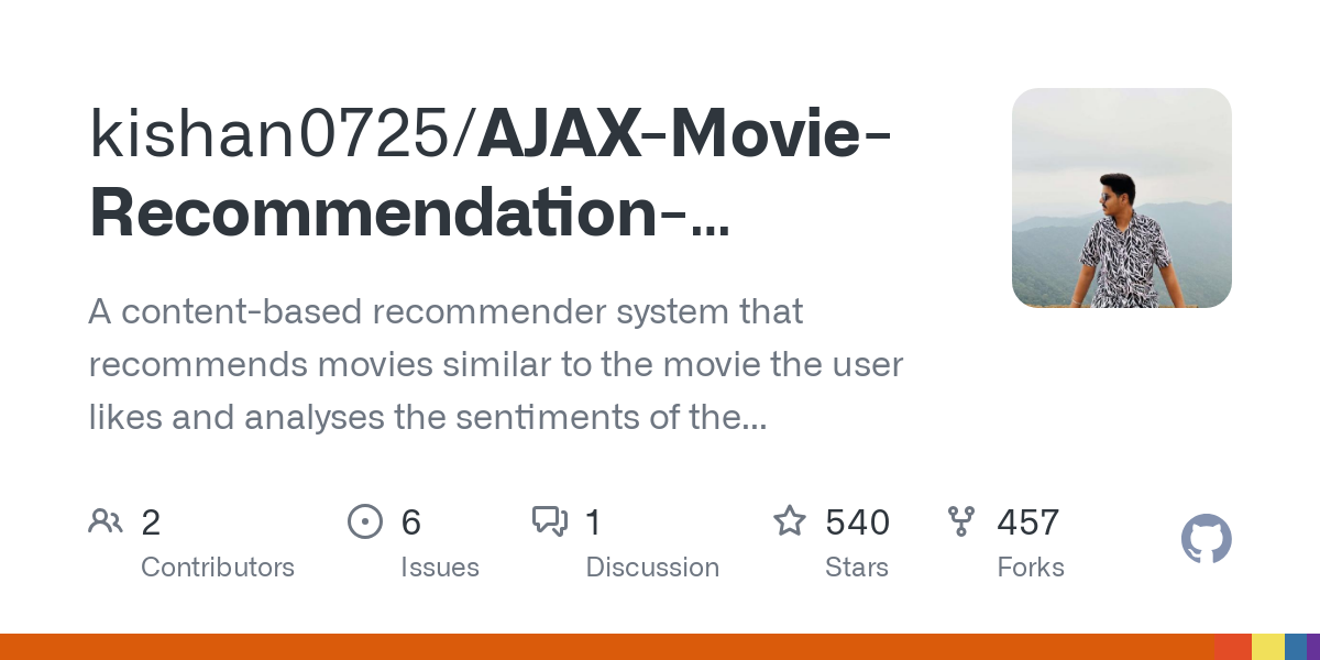 AJAX Movie Recommendation System with Sentiment Analysis