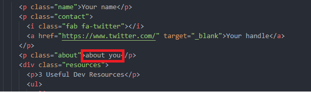 Schreiben Sie einen Satz über Sie Change about