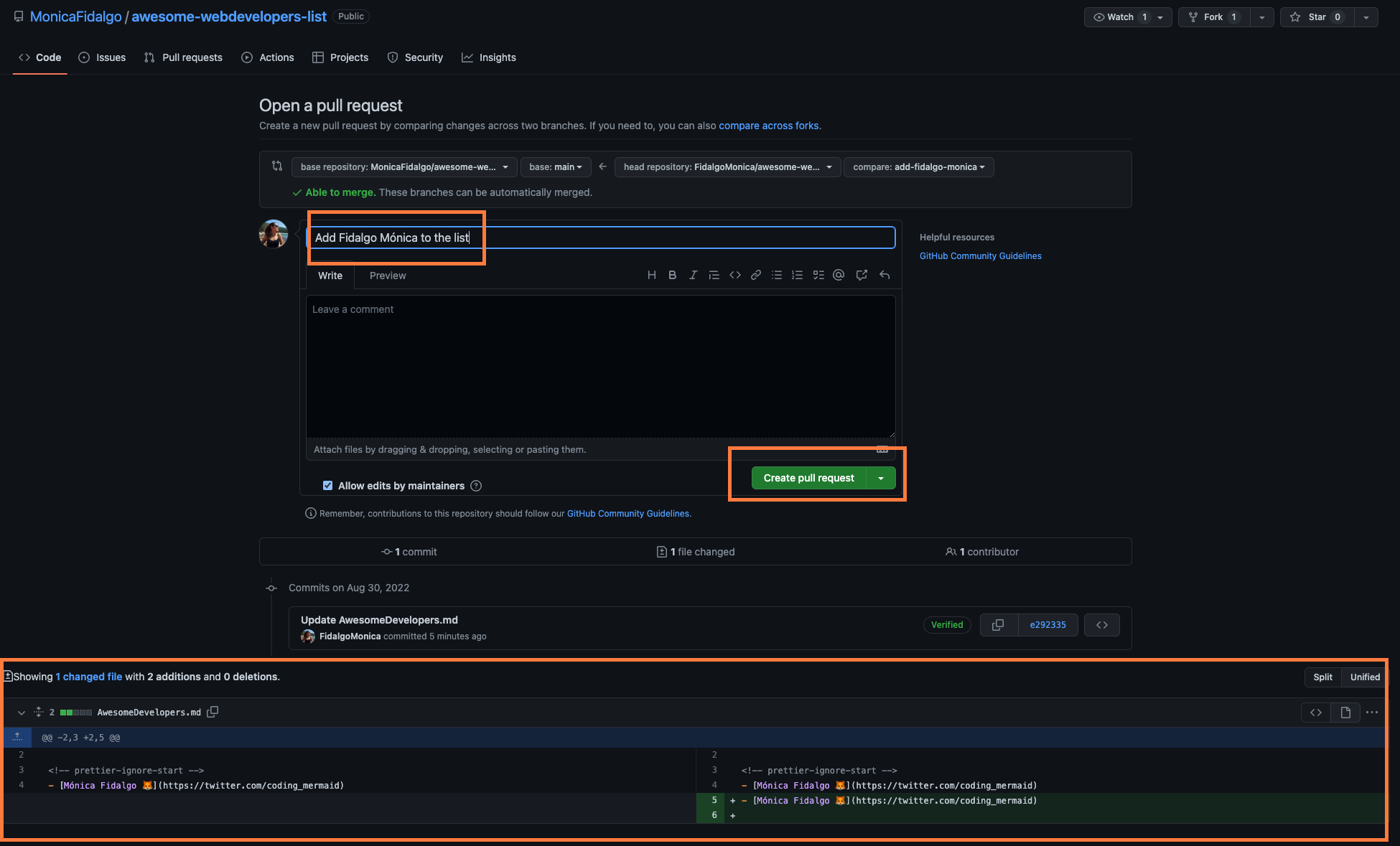 إنشاء طلب سحب