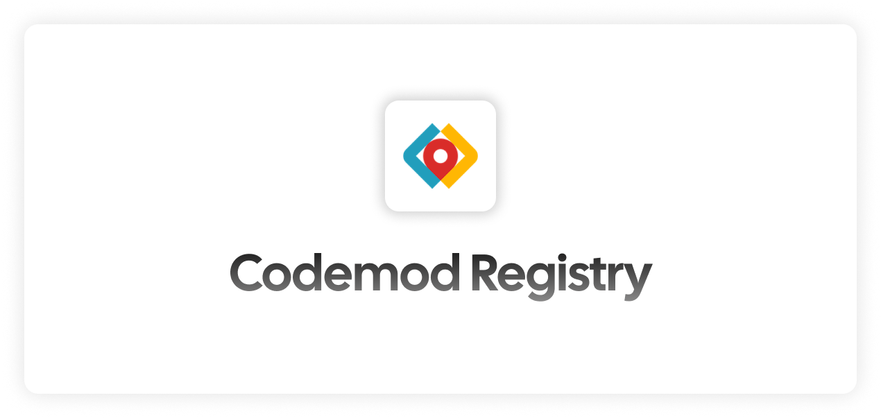 برأس التسجيل Codemod