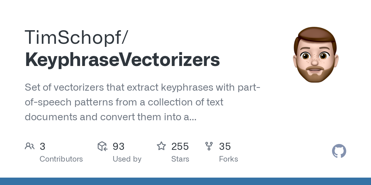 KeyphraseVectorizers