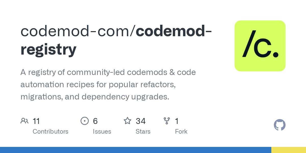 codemod registry