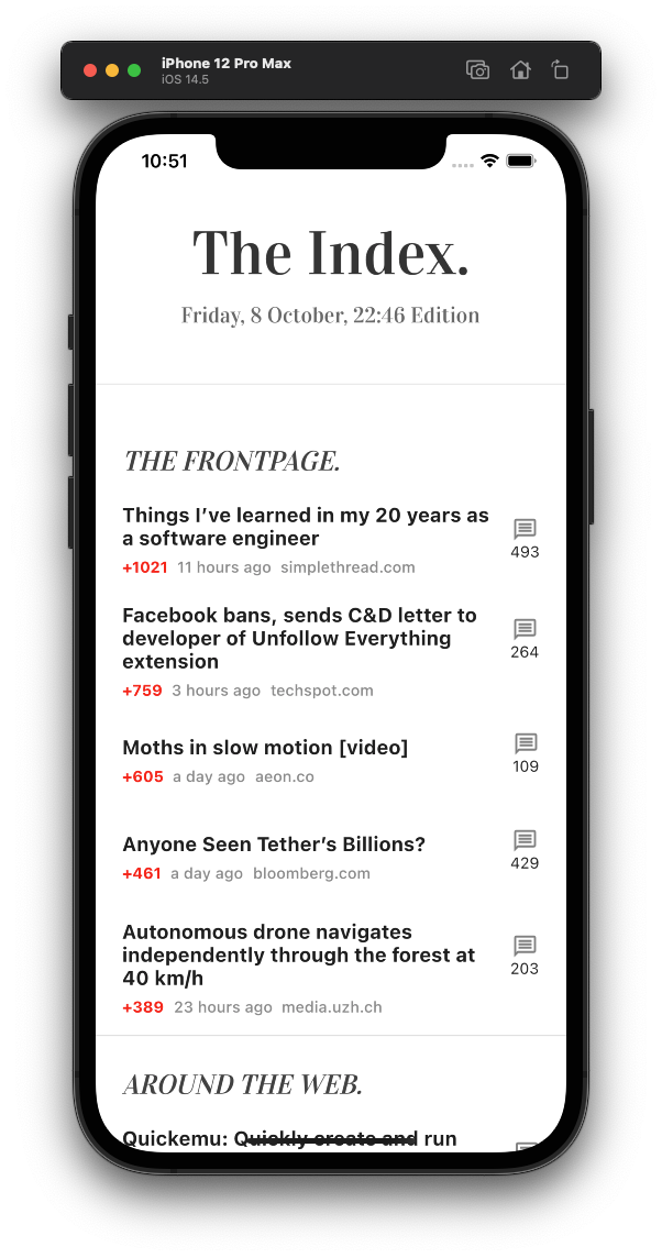 لقطة شاشة للتطبيق