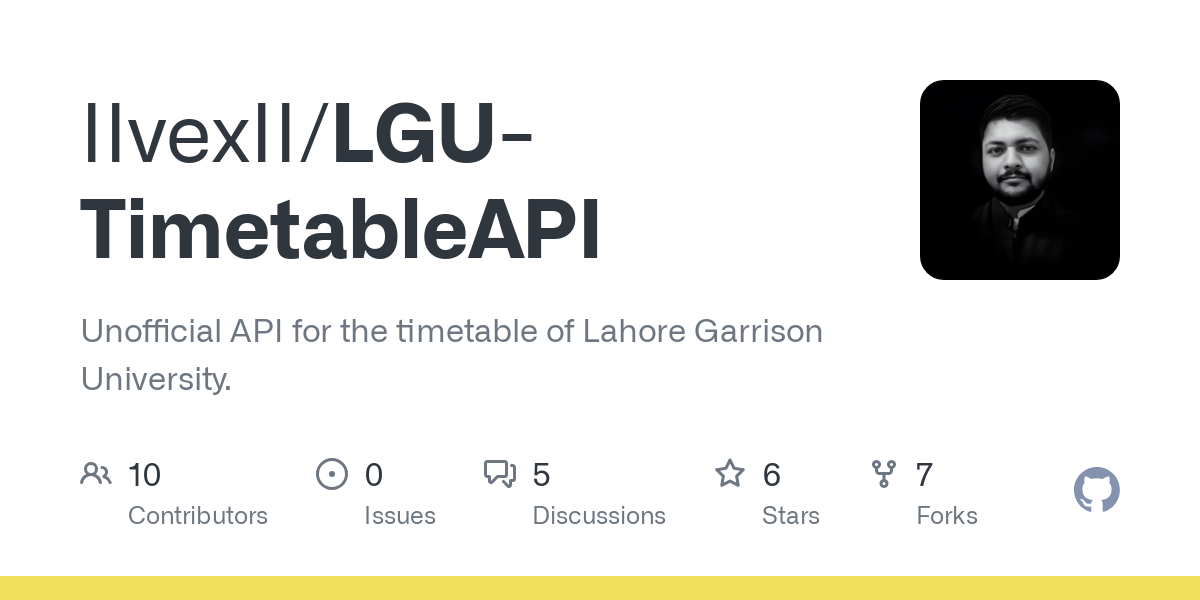 LGU TimetableAPI
