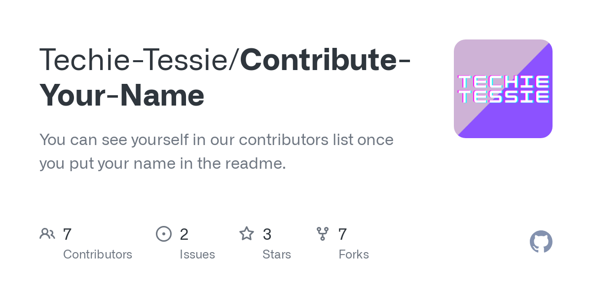 Contribute Your Name