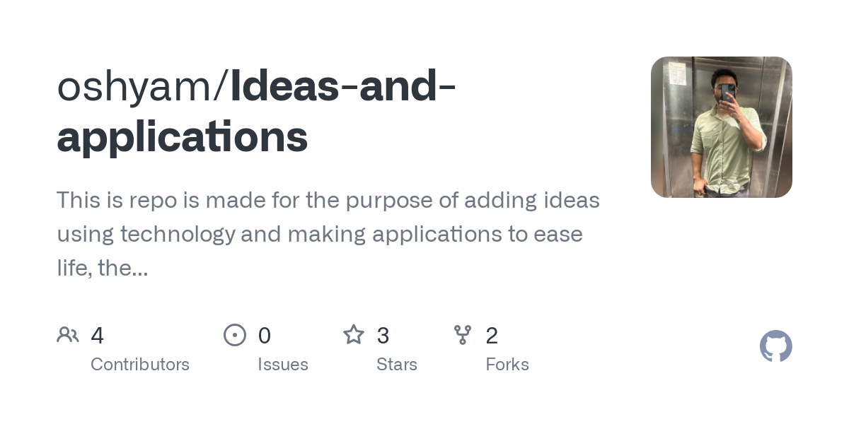Ideas and applications