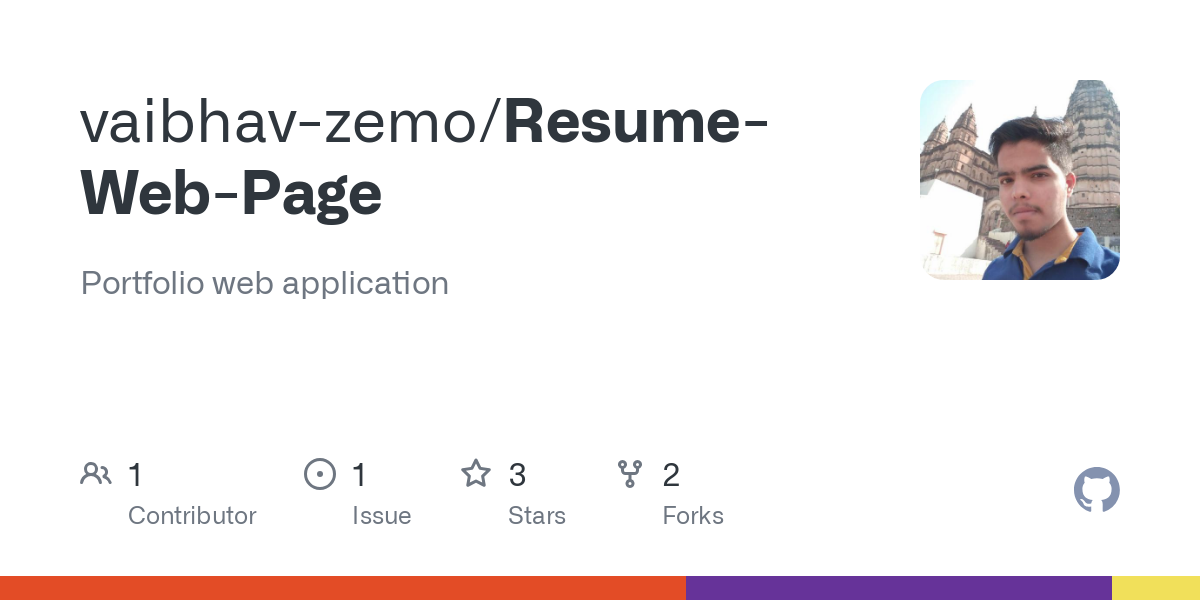 Resume Web Page