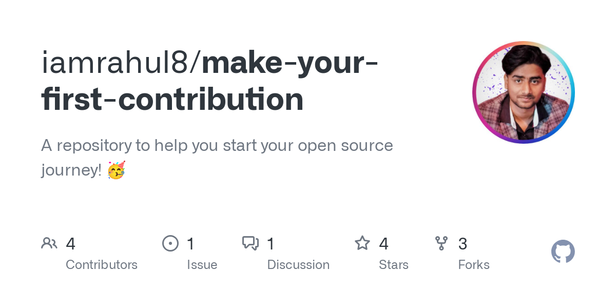 make your first contribution