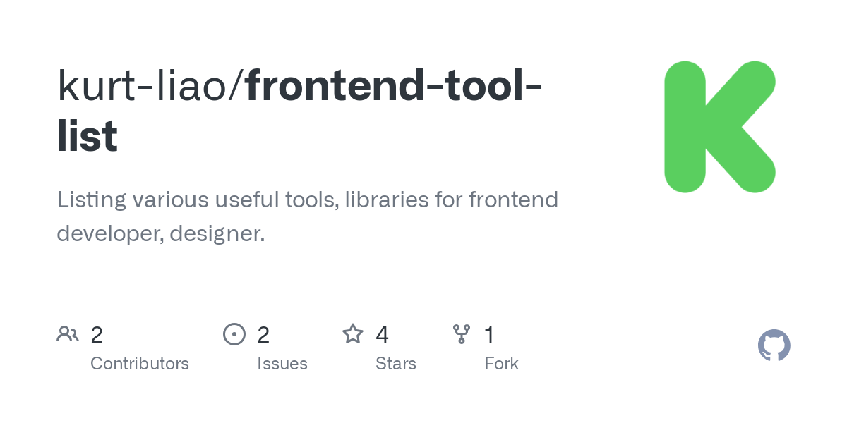 frontend tool list