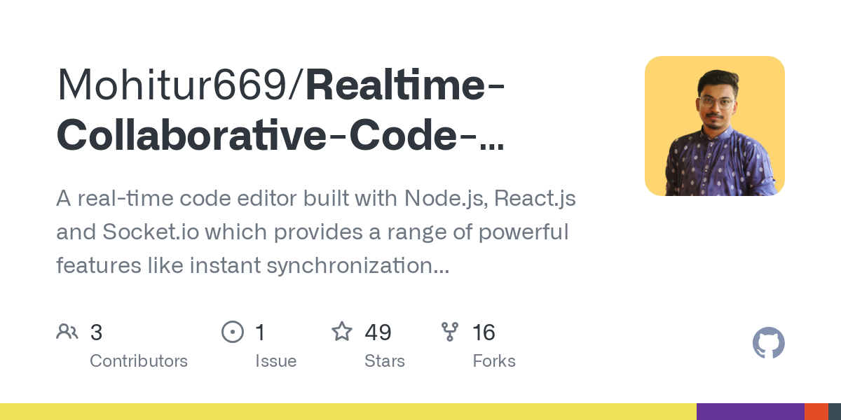Realtime Collaborative Code Editor