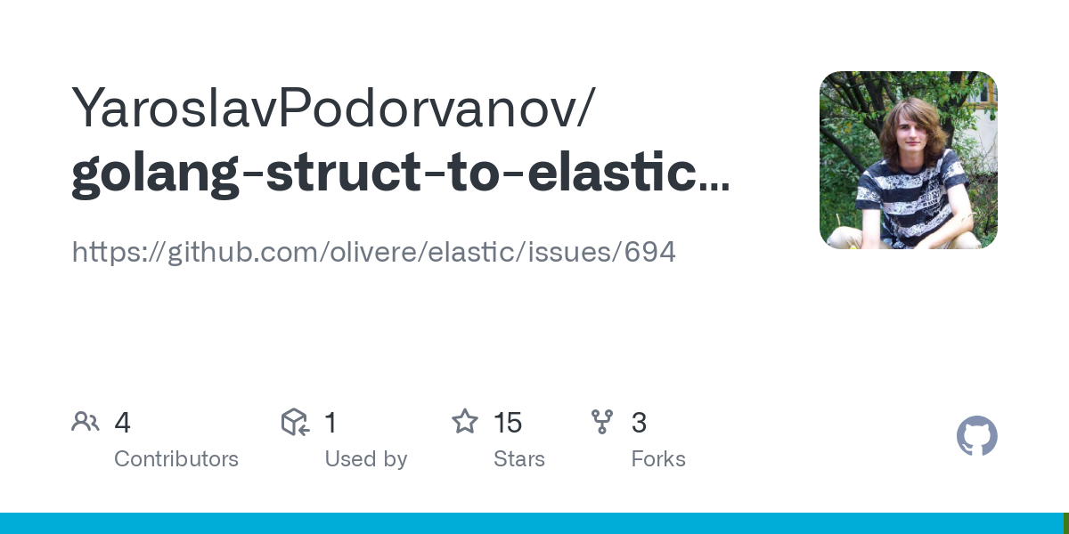 golang struct to elastic mapping